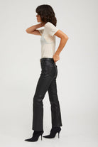 PANTS/SHORTS 5 Pocket Ankle Flare in Black SPRWMN