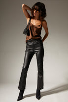PANTS/SHORTS 5 Pocket Ankle Flare in Black SPRWMN