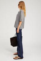 BLOUSES/SHIRTS/TOPS Oversized Polo in Grey SPRWMN