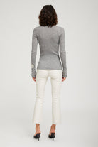 BLOUSES/SHIRTS/TOPS Long Sleeve Cashmere Henley in Grey SPRWMN