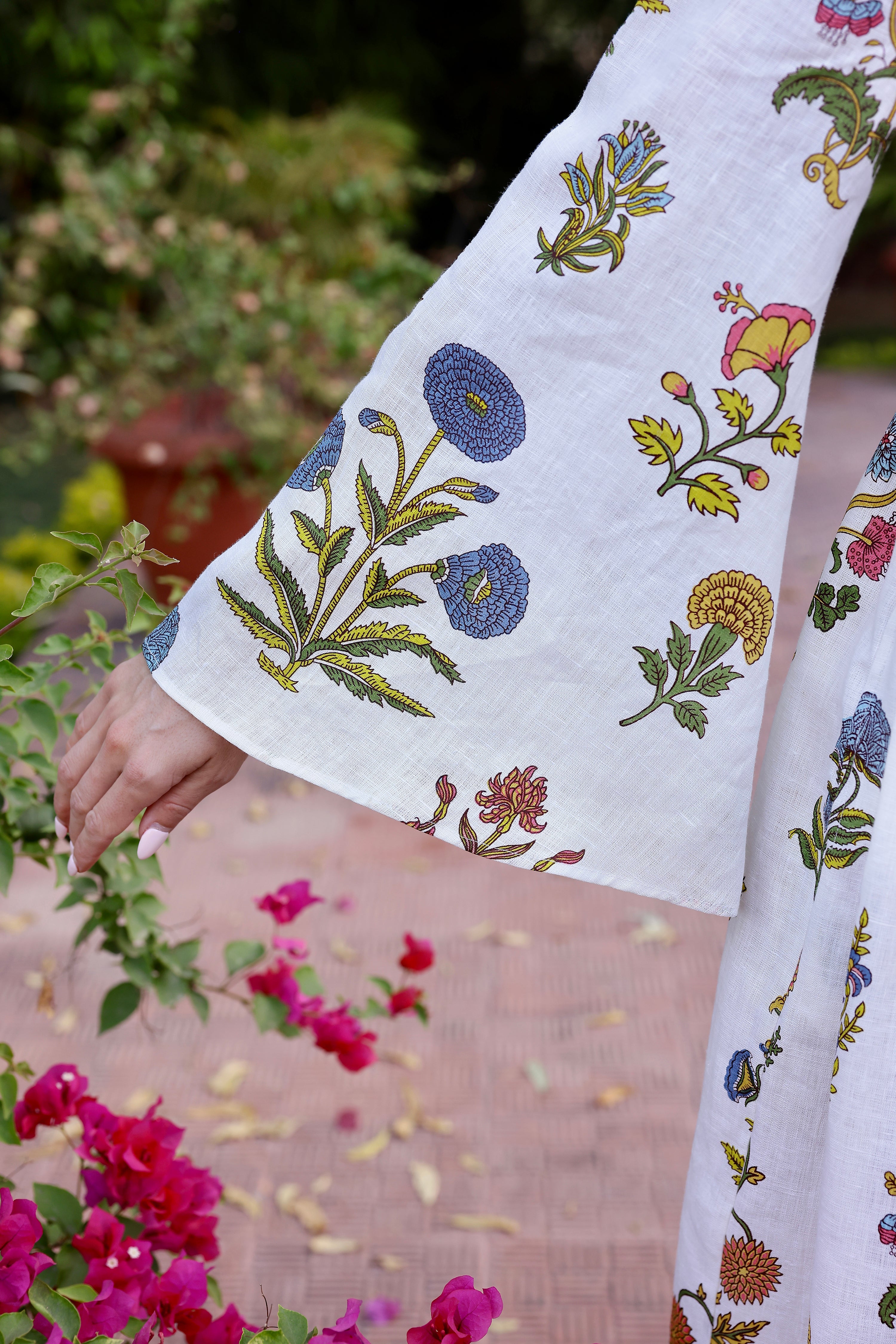 DRESSES/JUMPSUITS Lugano Maxi Dress in Multi Botanical Maison Marigold