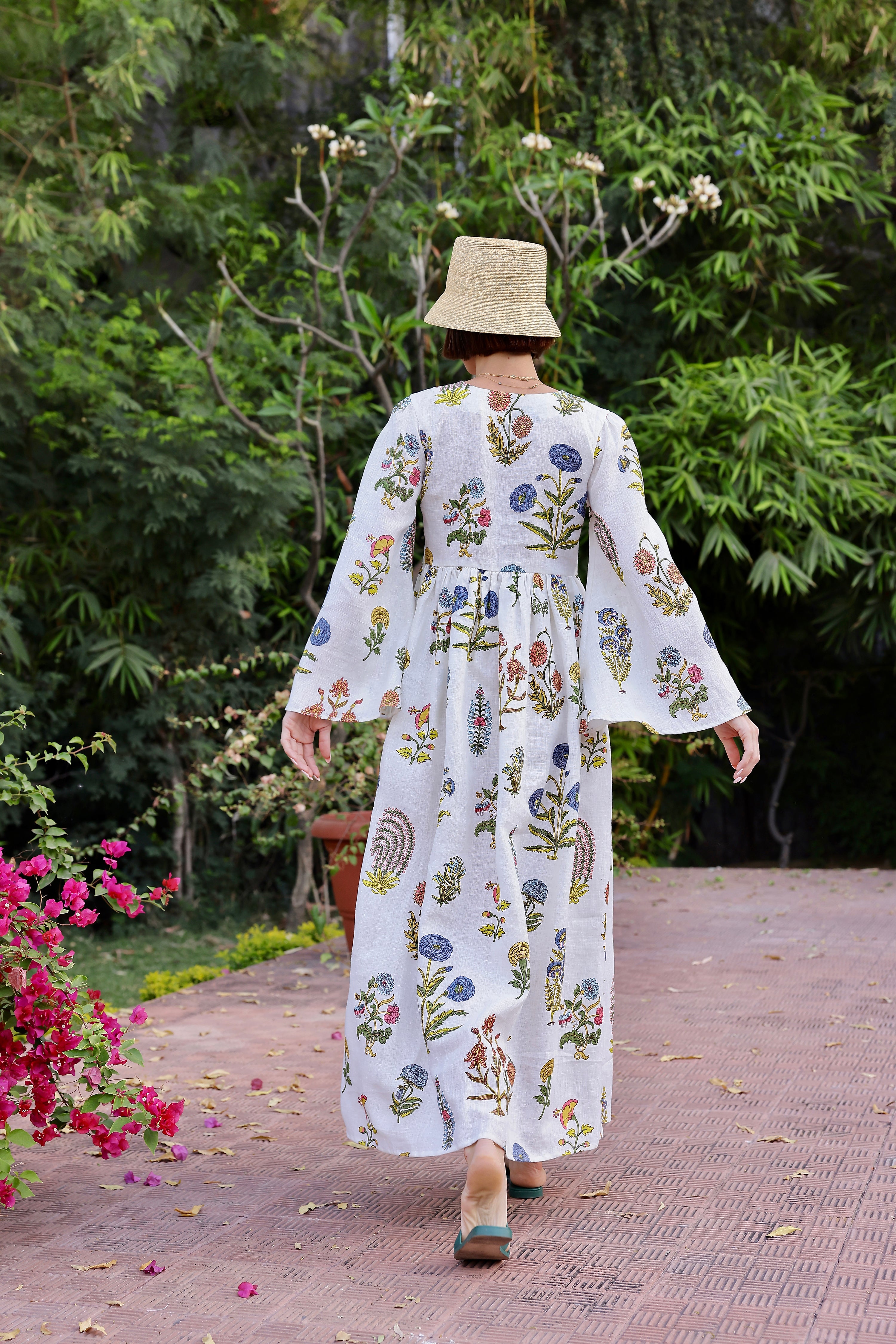 DRESSES/JUMPSUITS Lugano Maxi Dress in Multi Botanical Maison Marigold