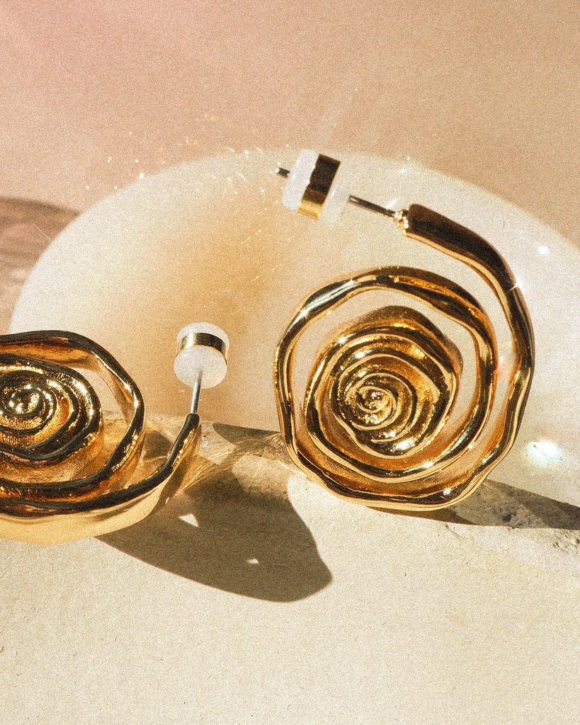 Earrings Luv Aj Rosette Coil Earrings Luv Aj