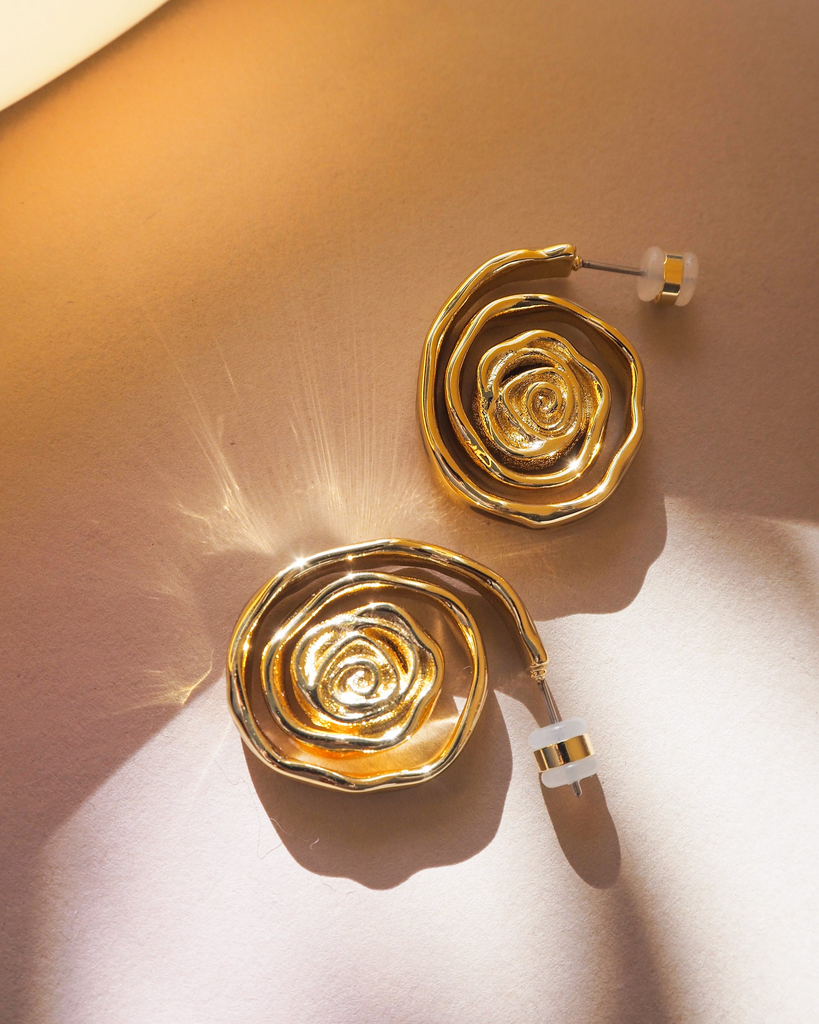 Earrings Luv Aj Rosette Coil Earrings Luv Aj