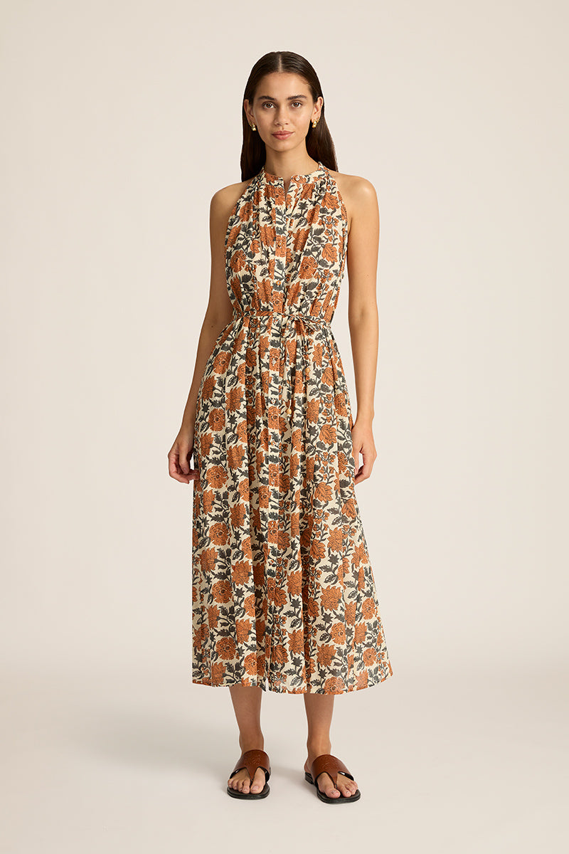 DRESSES/JUMPSUITS Marla Midi Dress in Albenya Dulce Hannah Artwear