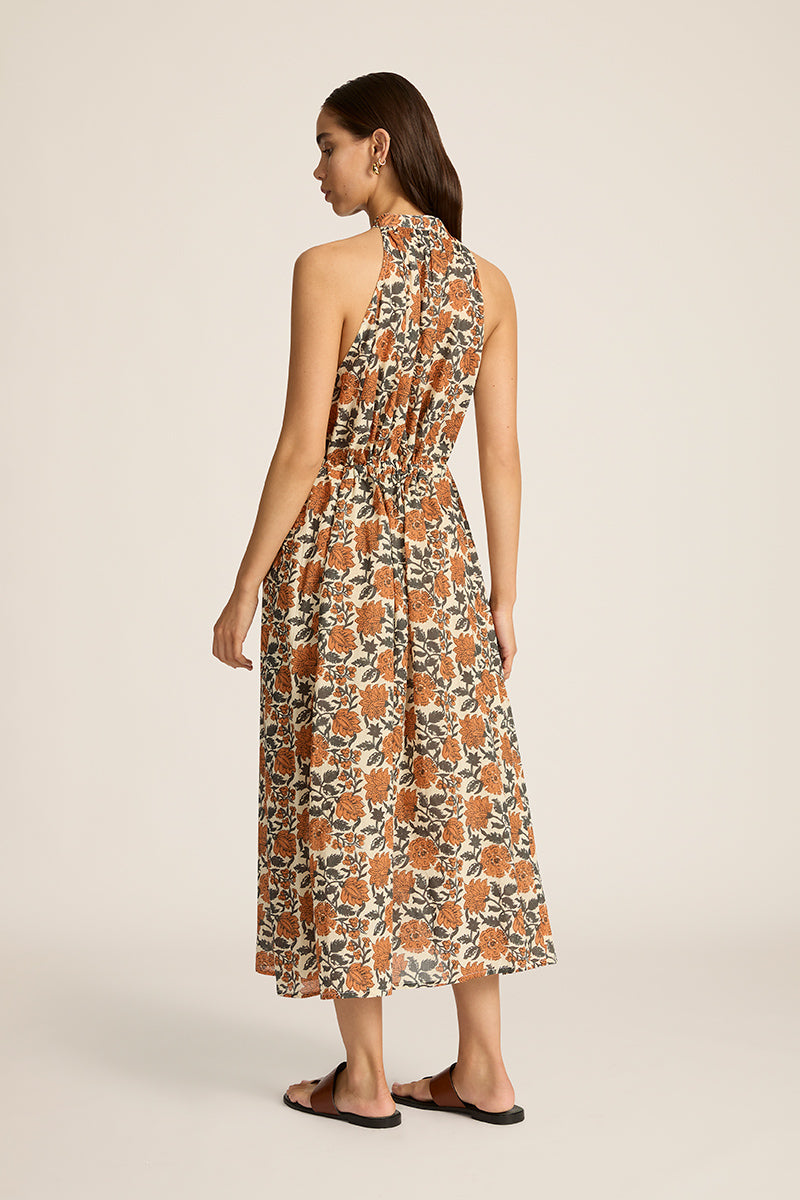 DRESSES/JUMPSUITS Marla Midi Dress in Albenya Dulce Hannah Artwear
