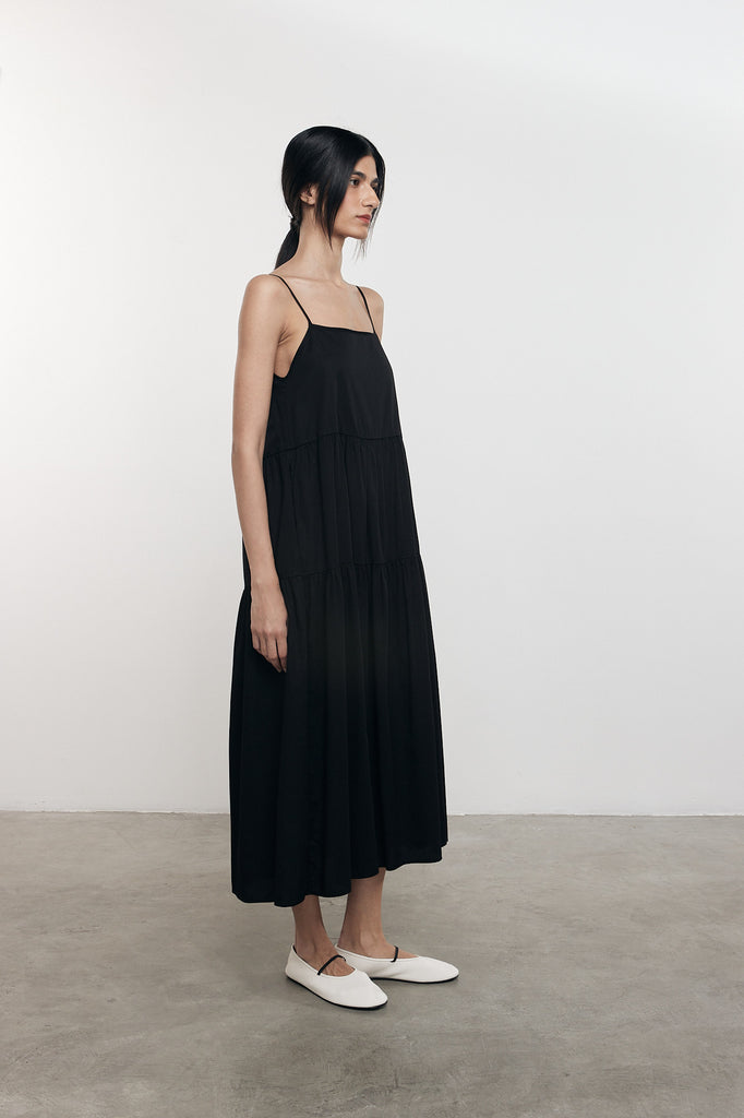 DRESSES/JUMPSUITS COOL COTTON STRAPPY TIERED DRESS Enza Costa