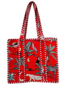 HANDBAGS Jungle Tote in Red Mer St Barth