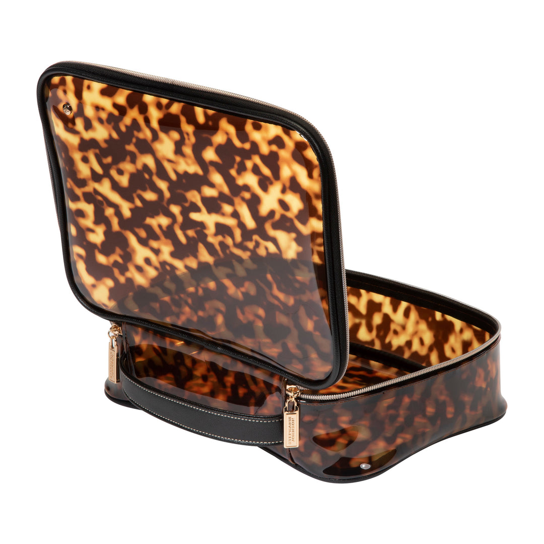 ACCESSORIES Jumbo Claire Tortoise Makeup Case Stephanie Johnson
