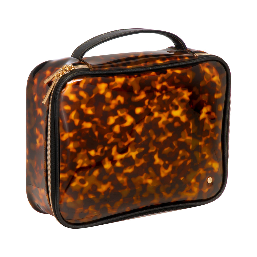 ACCESSORIES Jumbo Claire Tortoise Makeup Case Stephanie Johnson