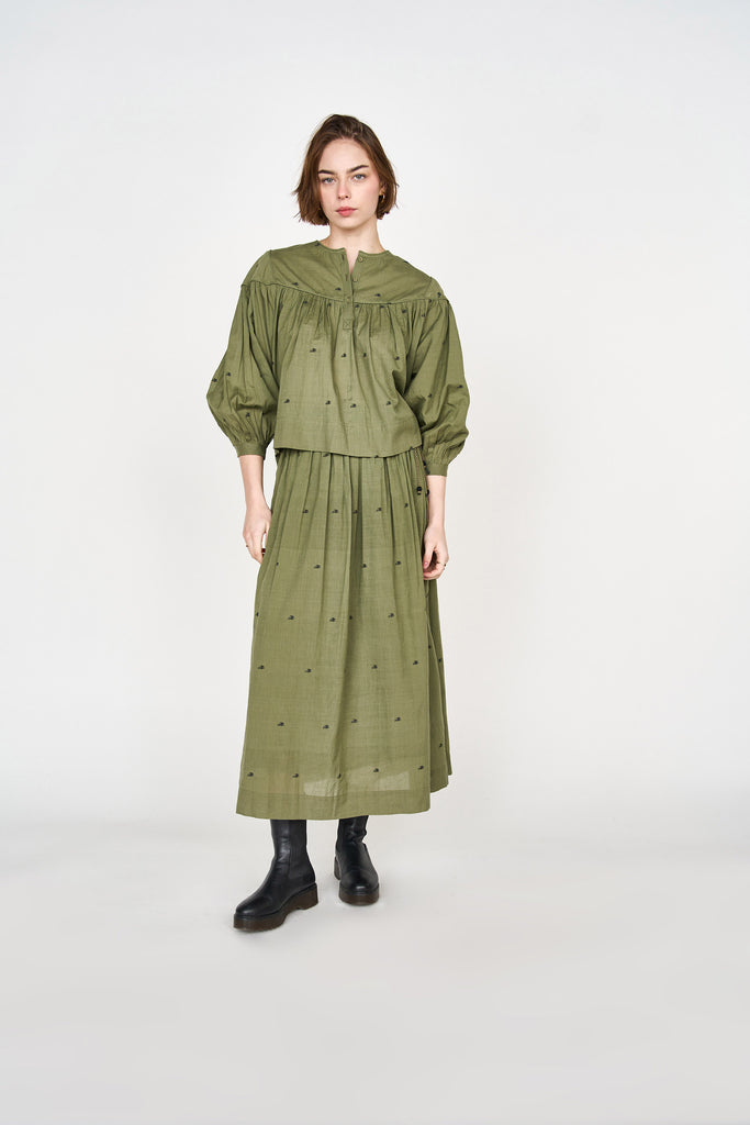 Skirts Mirth Verona Skirt in Olive Jamdan Mirth