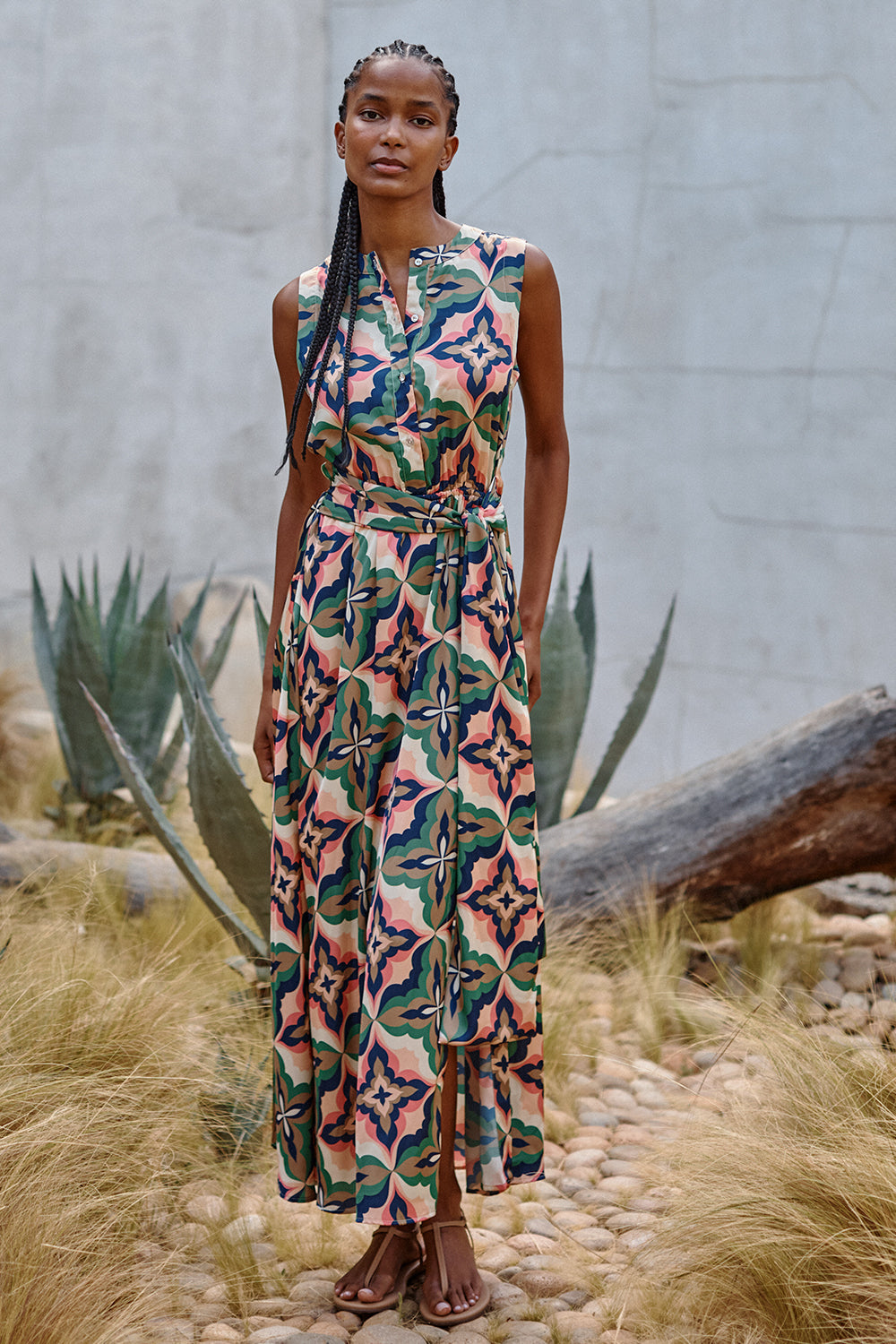 DRESSES/JUMPSUITS Anabella Dress in Prismatic Misa