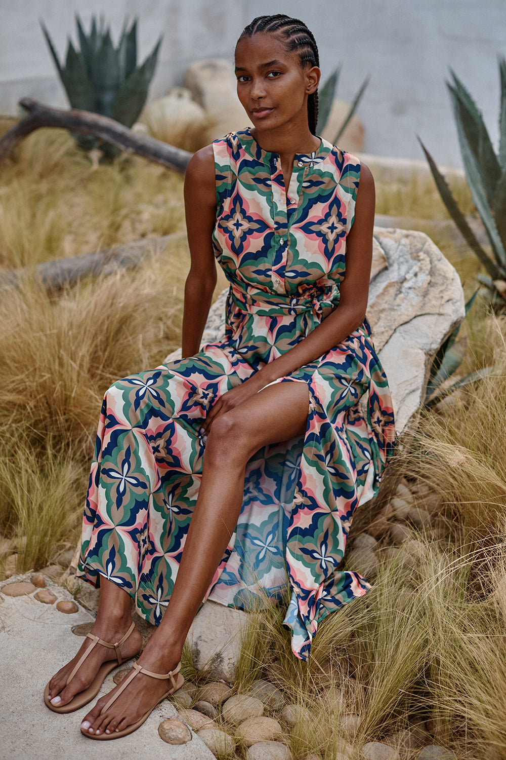 DRESSES/JUMPSUITS Anabella Dress in Prismatic Misa