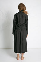 SKIRTS Double Layer Midi Skirt in Black & Beige Les Filles d'Ailleurs