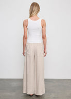 PANTS/SHORTS Linen Cropped Summer Pant in Jute Heather Enza Costa