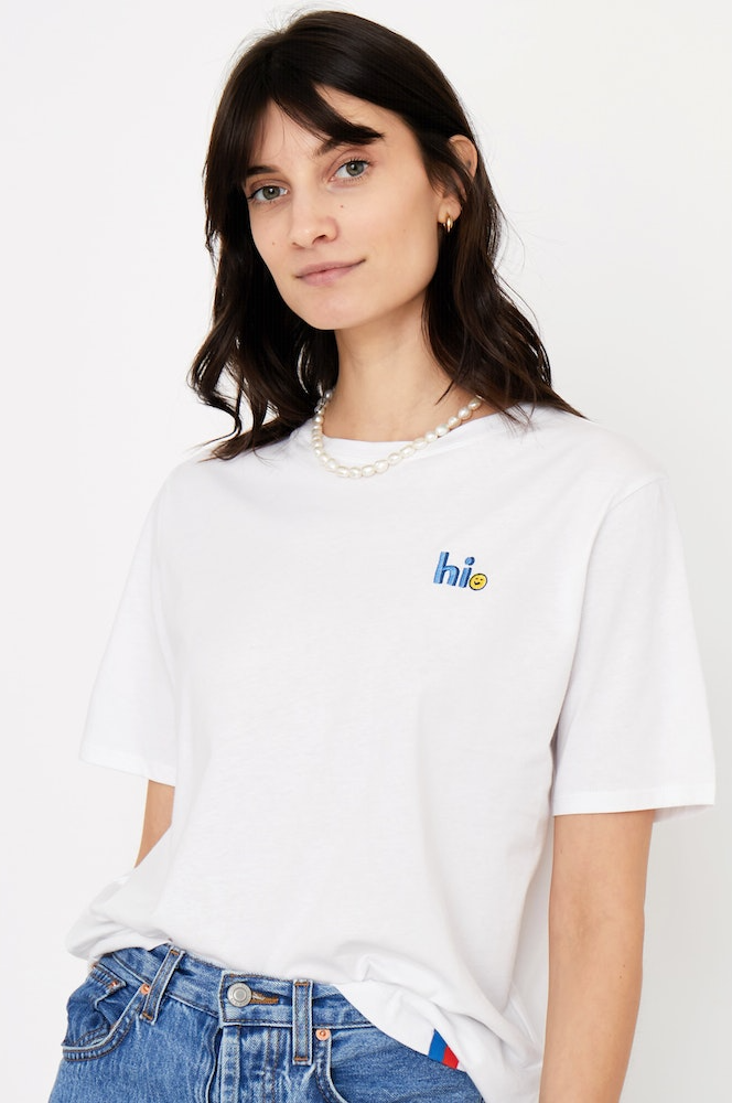 Tops Kule Modern Hi Tee in White Kule