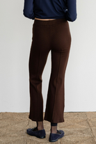PANTS/SHORTS Rib Kick Flare Pant in Espresso Donni