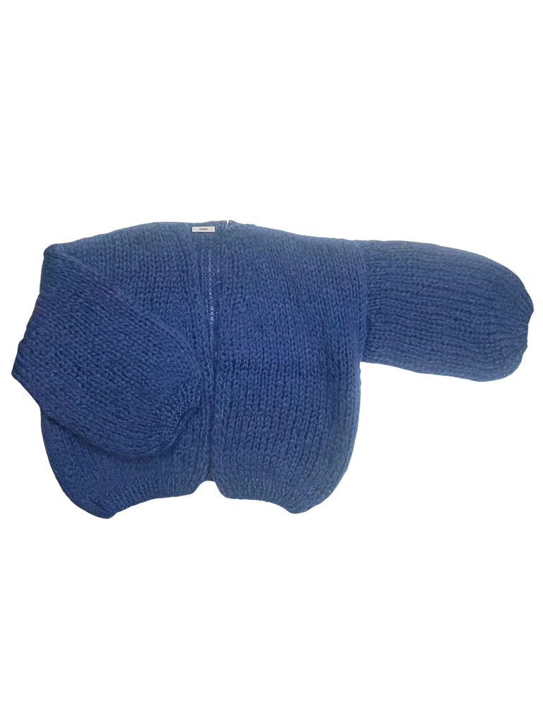 Sweaters Maiami Mohair Bomber Cardigan in Denim Maiami