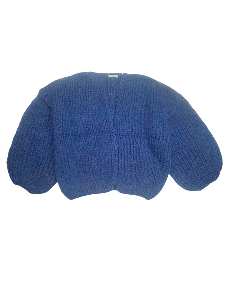 Sweaters Maiami Mohair Bomber Cardigan in Denim Maiami