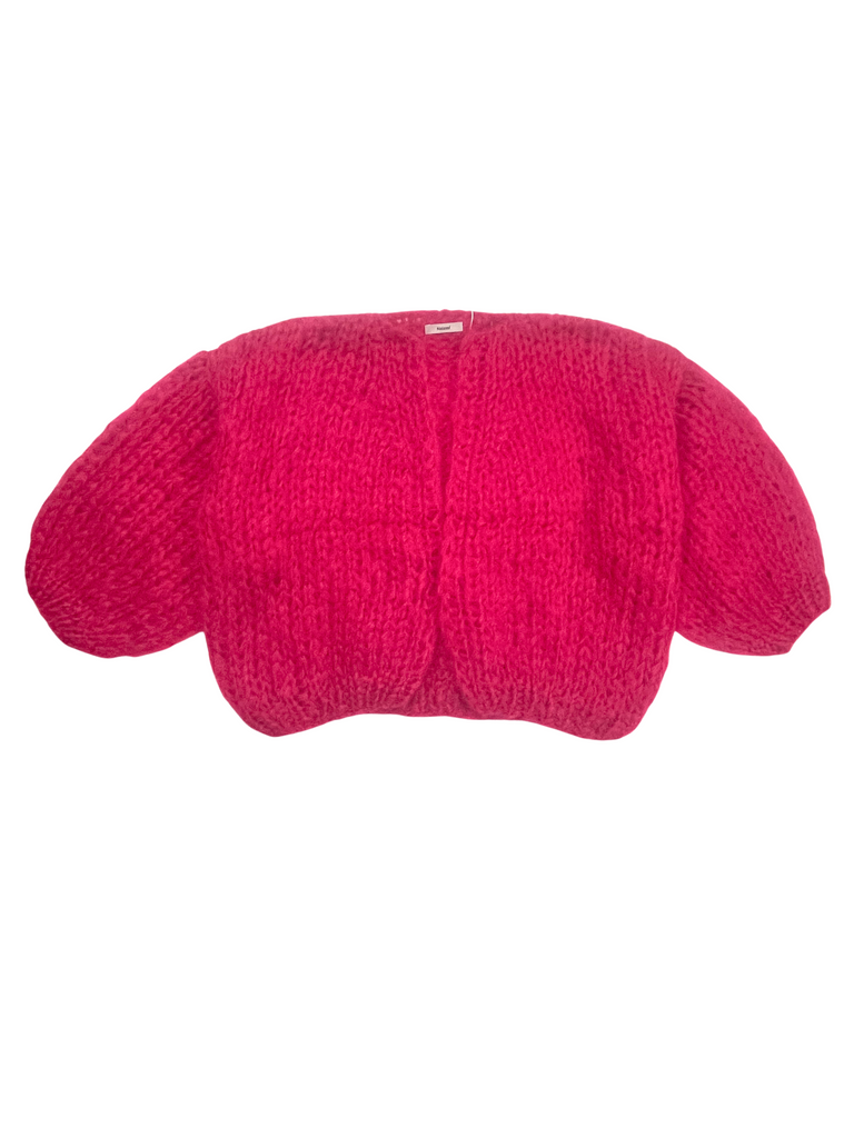 Sweaters Maiami Mohair Bomber Cardigan in Hot Pink Maiami