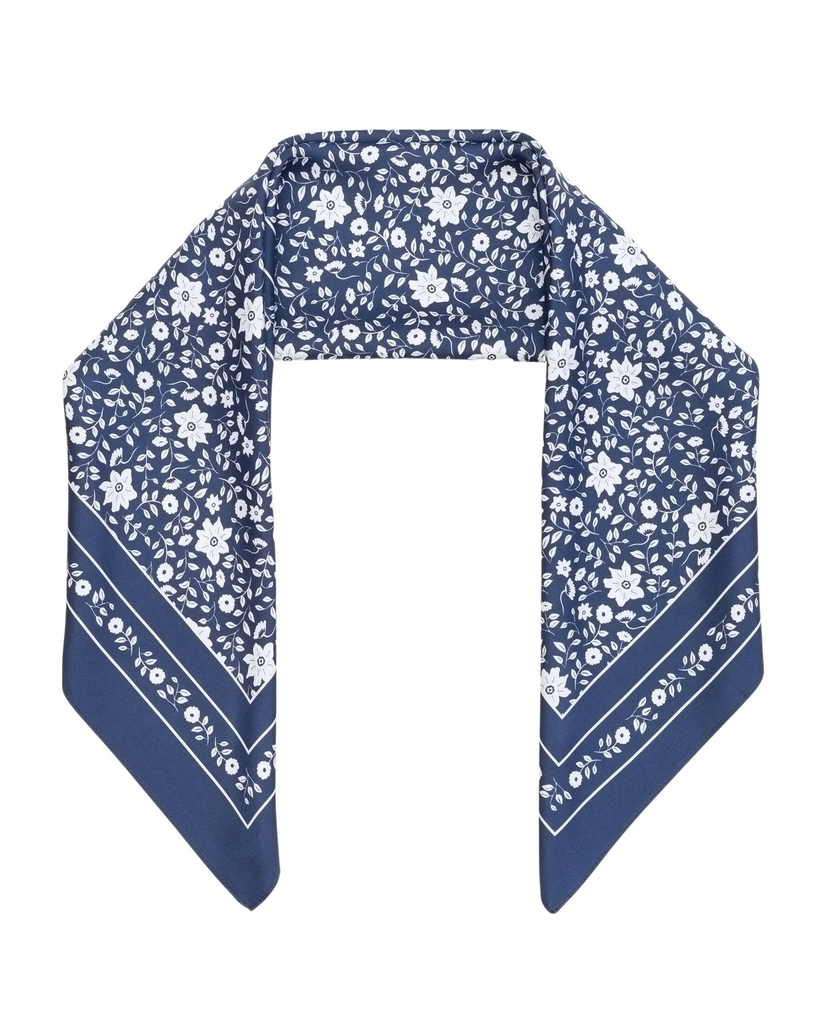 Scarves Manner Market Sophia Scarf in Navy Manner Market