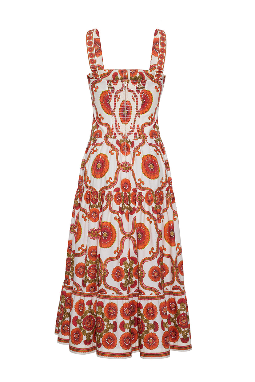 DRESSES/JUMPSUITS Margarita Dress in Mod Floral Ivory Cara Cara