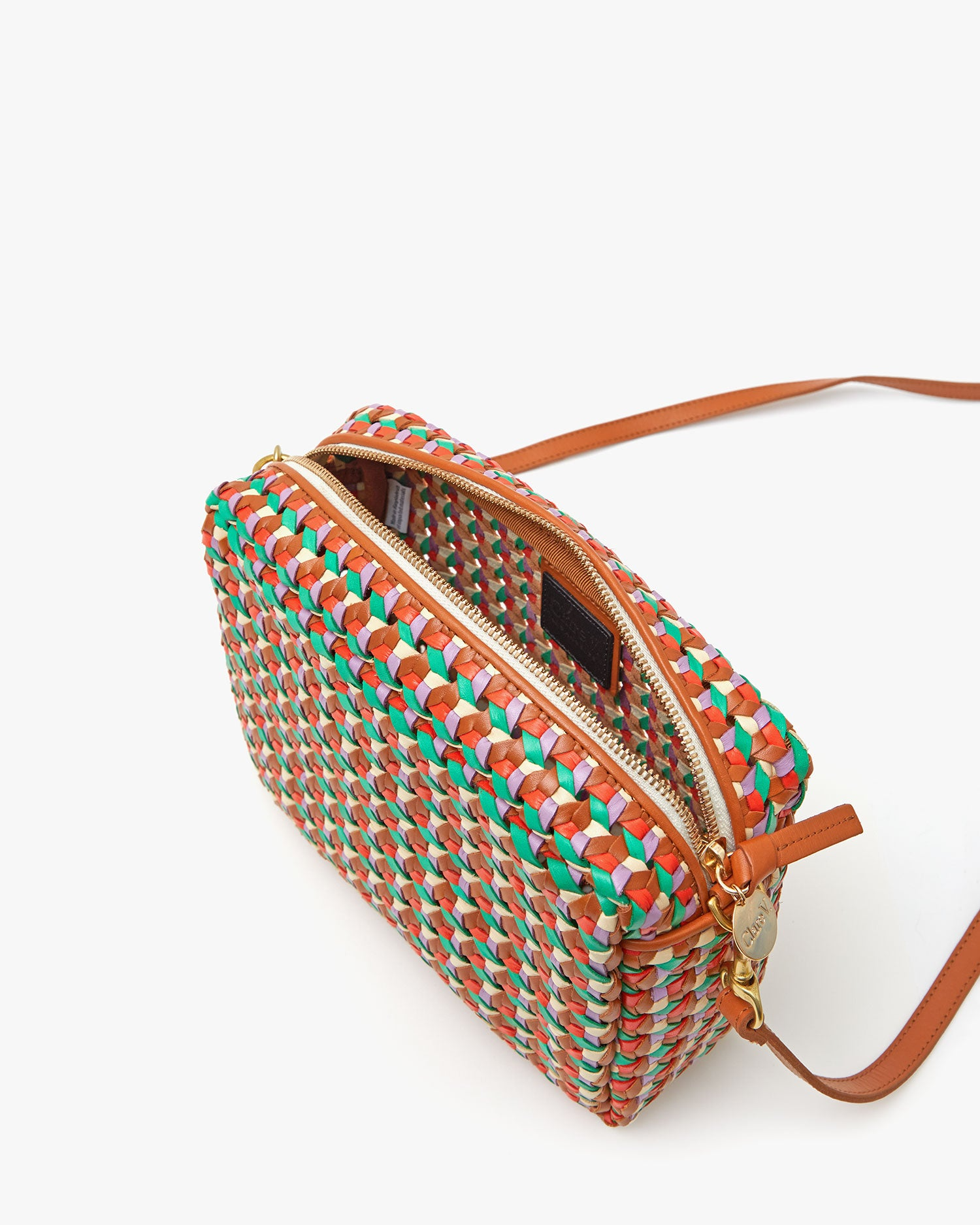 Clare V. Rattan Marisol Bag in Multi Mercado – Serafina