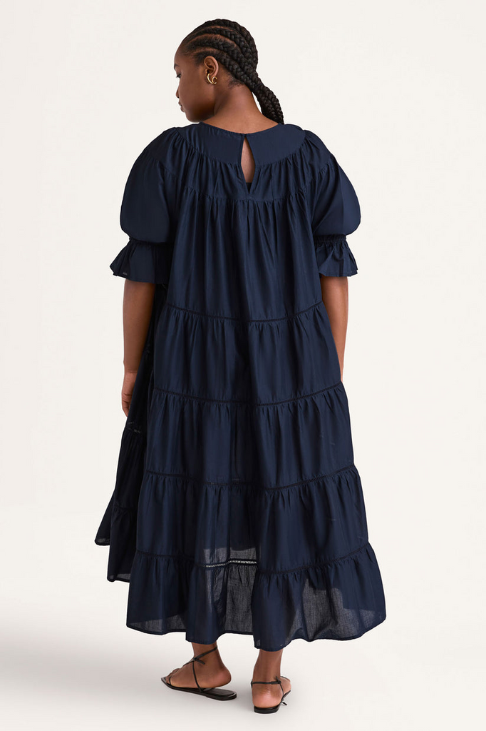 Dresses Merlette Paradis Dress in Navy Merlette