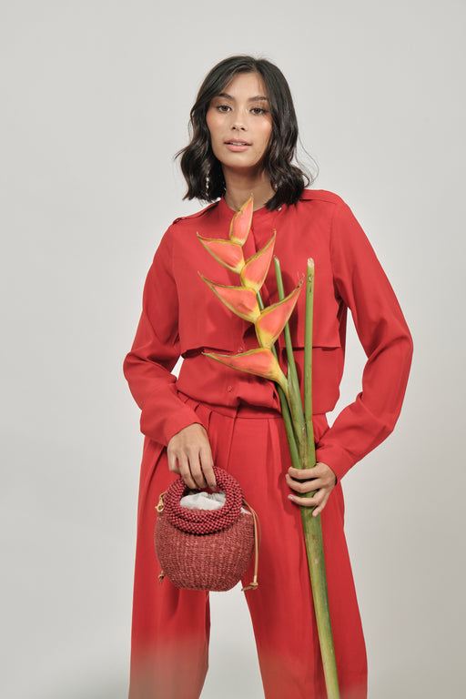 HANDBAGS Carmen Mini Handbag in Red Aranaz