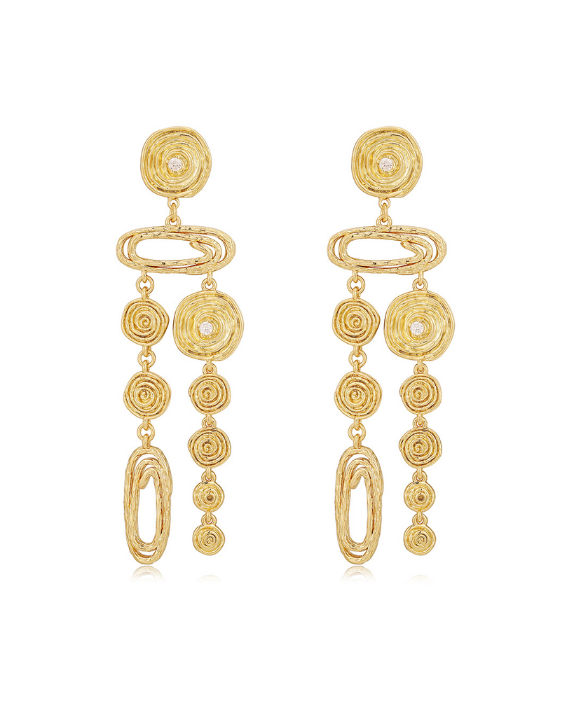 Earrings Luv Aj Molten Disc Statement Earrings Luv Aj