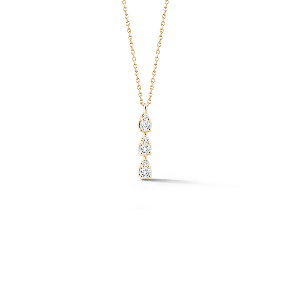 Necklaces Dana Rebecca Sophia Ryan Triple Teardrop Necklace in Yellow Gold Dana Rebecca