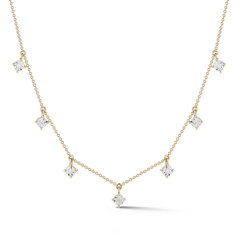 JEWELRY Ava Bea Station Necklace in Yellow Gold Dana Rebecca