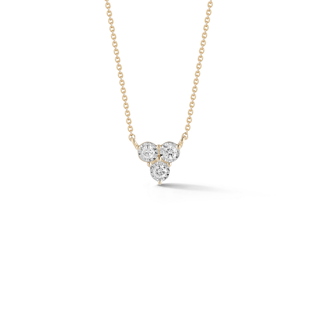 Necklaces Dana Rebecca Ava Bea Diamond Trio Necklace in Yellow Gold Dana Rebecca