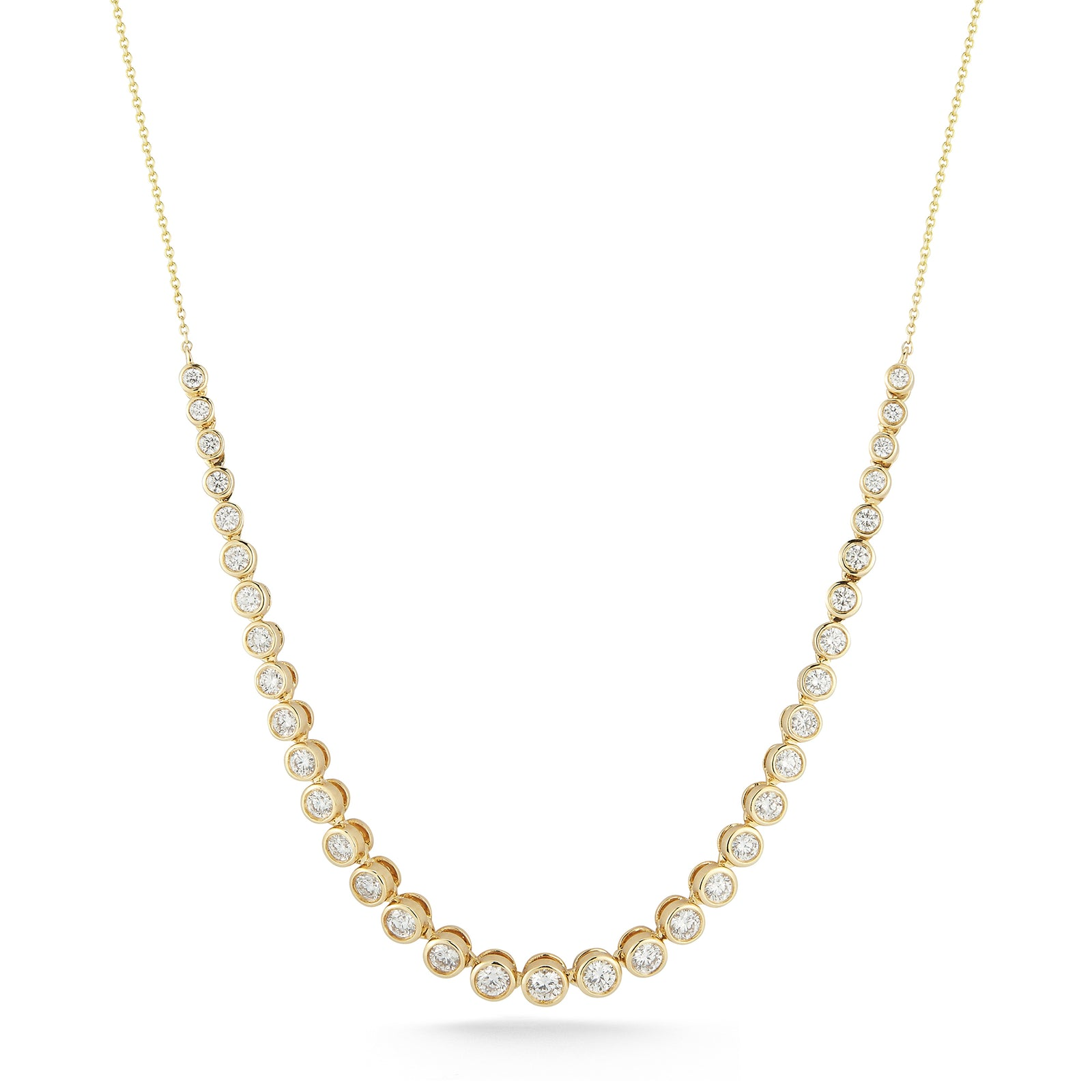 Necklaces Dana Rebecca Lulu Jack Graduating Tennis Necklace in Yellow Gold Dana Rebecca