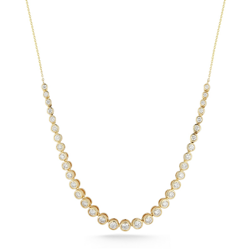 Necklaces Dana Rebecca Lulu Jack Graduating Tennis Necklace in Yellow Gold Dana Rebecca