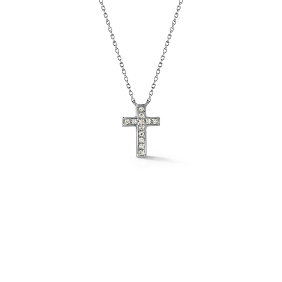 JEWELRY DRD Diamond Cross Necklace in White Gold Dana Rebecca