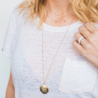 JEWELRY Vertical Bar Necklace in Yellow Gold Zoe Chicco