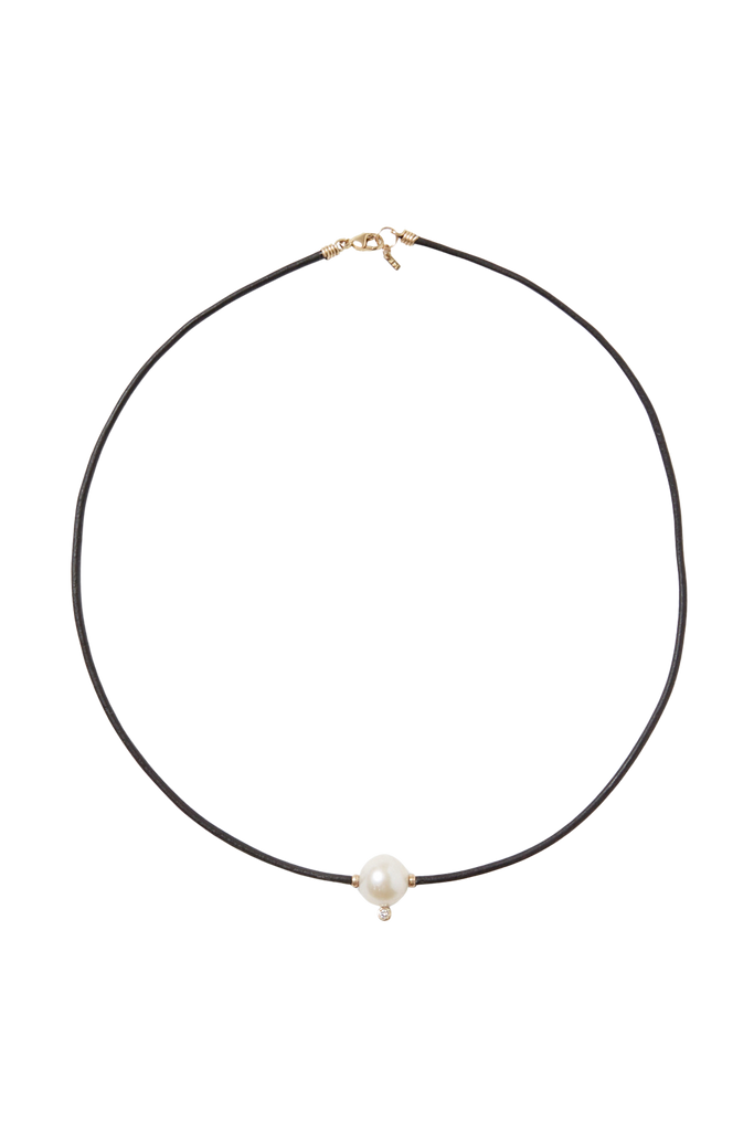 JEWELRY Freshwater Akoya Pearl Leather Necklace Chan Luu