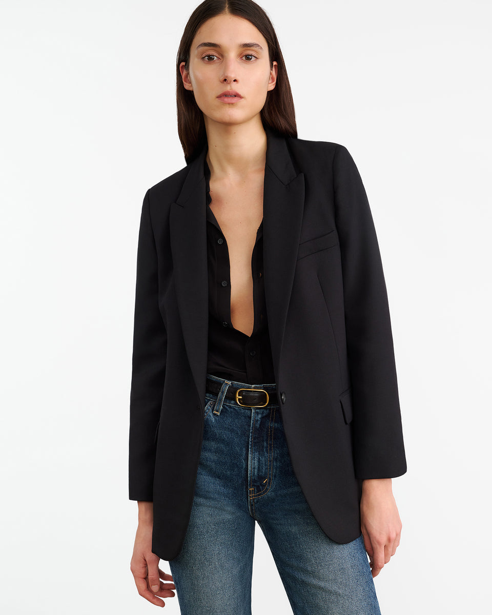 COATS/JACKET Diane Blazer in Black Nili Lotan