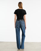 TEES/TANKS Carol V-neck Tee in Jet Black Nili Lotan