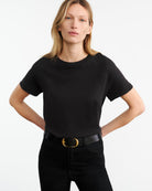 TEES/TANKS Brady Tee in Washed Black Nili Lotan