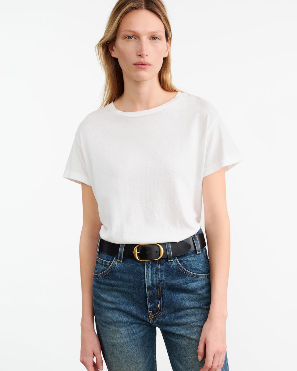 TEES/TANKS Brady Tee in White Nili Lotan