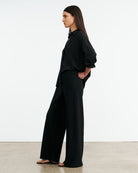 PANTS/SHORTS Marlow Wide Leg Pant in Black Nili Lotan