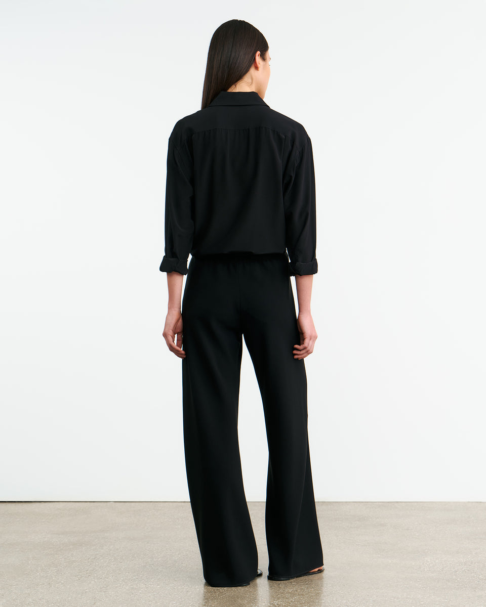 PANTS/SHORTS Marlow Wide Leg Pant in Black Nili Lotan