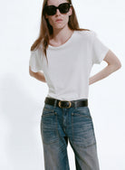 TEES/TANKS Brady Tee in White Nili Lotan