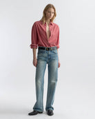 BLOUSES/SHIRTS/TOPS Yorke Shirt in Red & White Stripe Nili Lotan