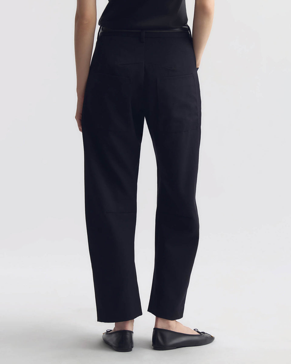 PANTS/SHORTS Shon Wool Pant in Black Nili Lotan