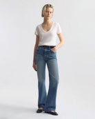 TEES/TANKS Carol V-Neck Tee in White Nili Lotan