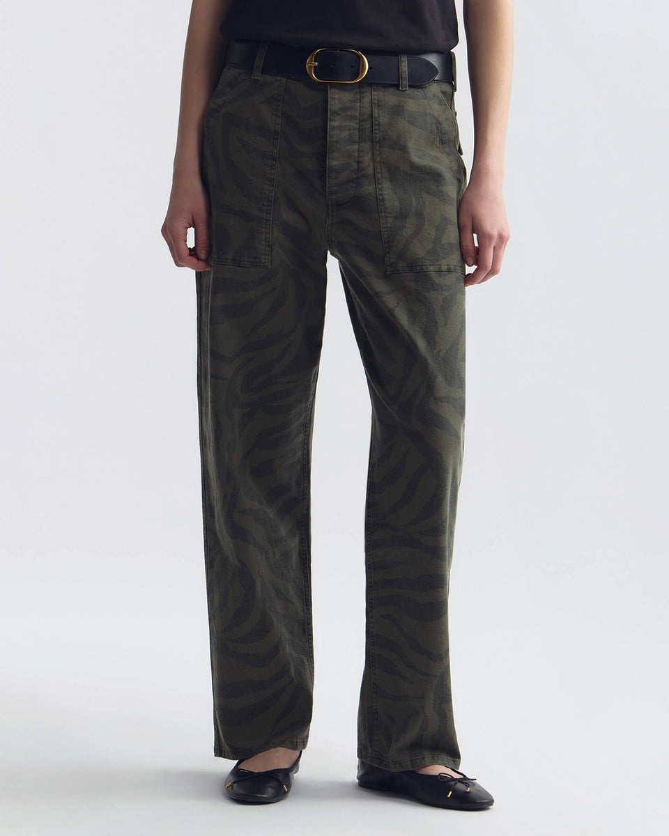 PANTS/SHORTS Earl Pant in Camo Zebra Nili Lotan