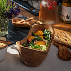 HOME ACCESSORIES Olive Wood Rustic Serving Bowl Selbrae House